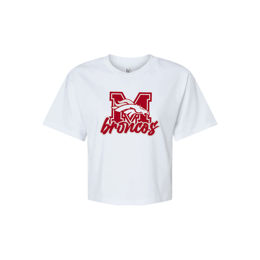Broncos - Womens Modest Crop Tshirt