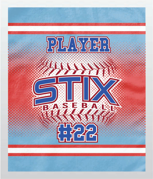 STIX Baseball - Custom Team Blanket